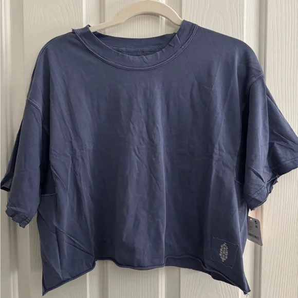 Free People Movement Inspire Tee NWT Blue Indigo - Picture 5 of 11